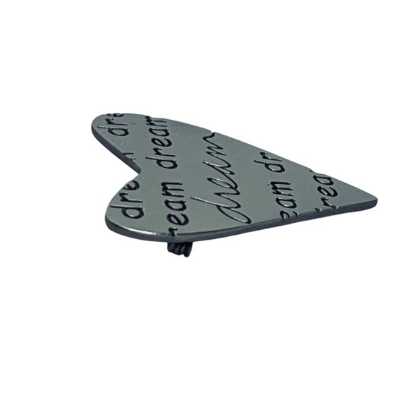 Sandra Magsamen Silver Tone Dream Heart Pin Brooch (5845) - Picture 2 of 3